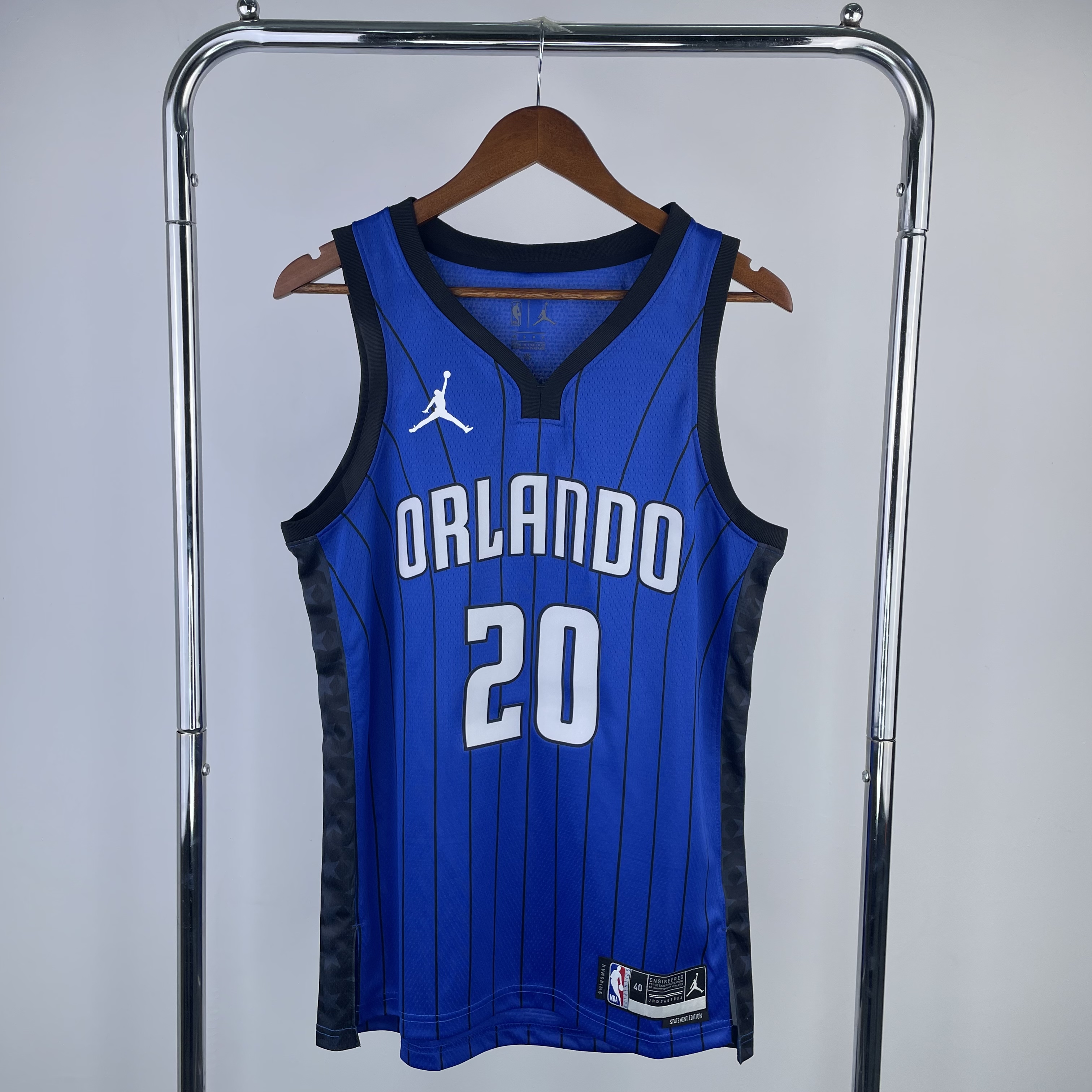 Men Orlando Magic #20 Fultz Blue Jordan style 2023 NBA Jersey